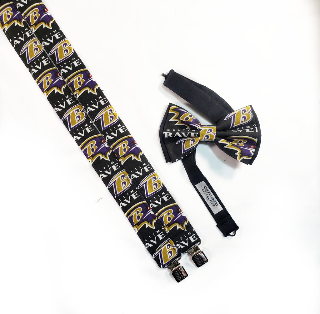 Baltimore Ravens Suspenders - Dapper Xpressions