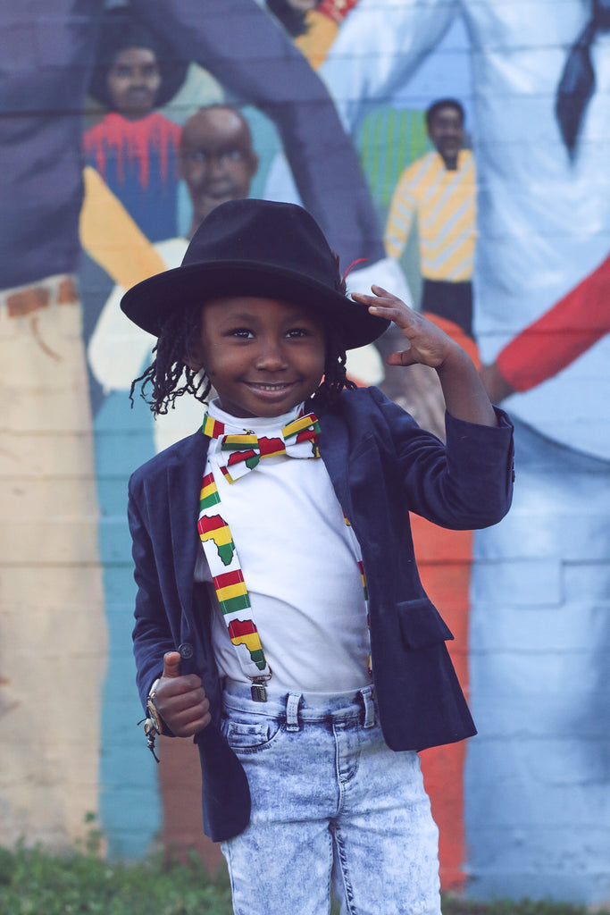Africa Continent Suspenders - Dapper Xpressions