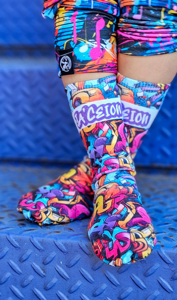 Personalized Graffiti Socks - Add Your Name To Notes At Checkout! - Dapper Xpressions