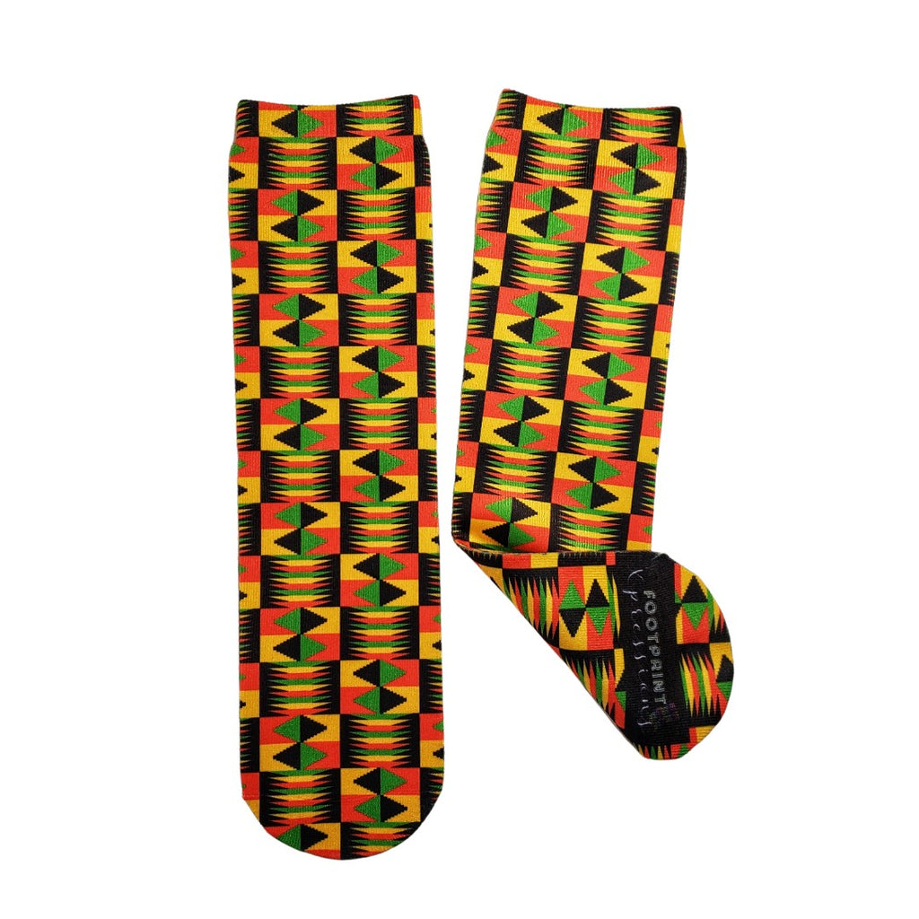African Print Geometric Socks - Dapper Xpressions