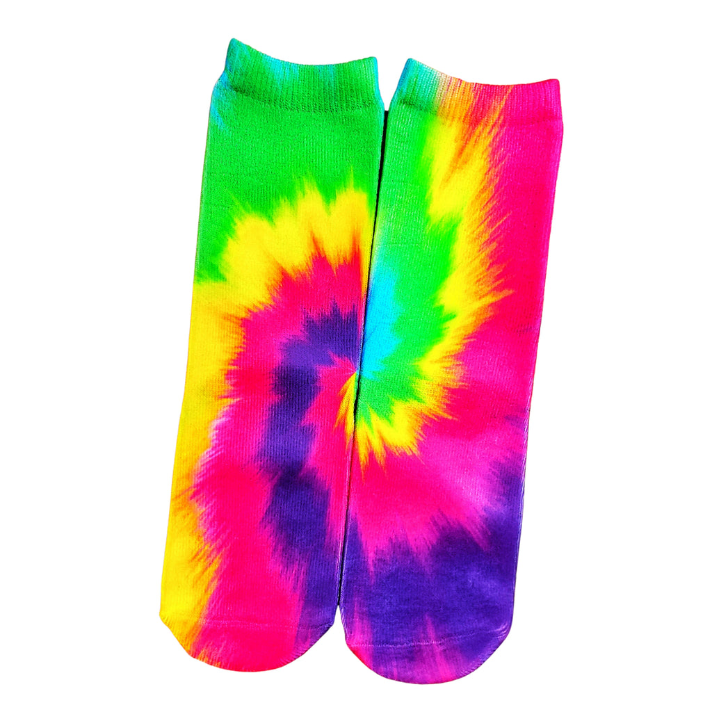 Neon Tie Dye Socks - Dapper Xpressions