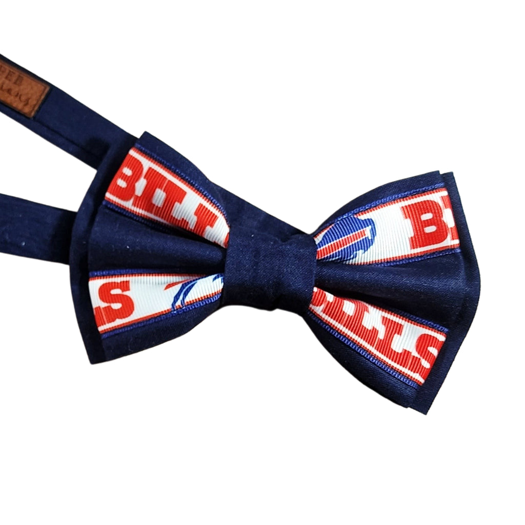 Buffalo Bills Suspenders & Bows, Navy - Dapper Xpressions