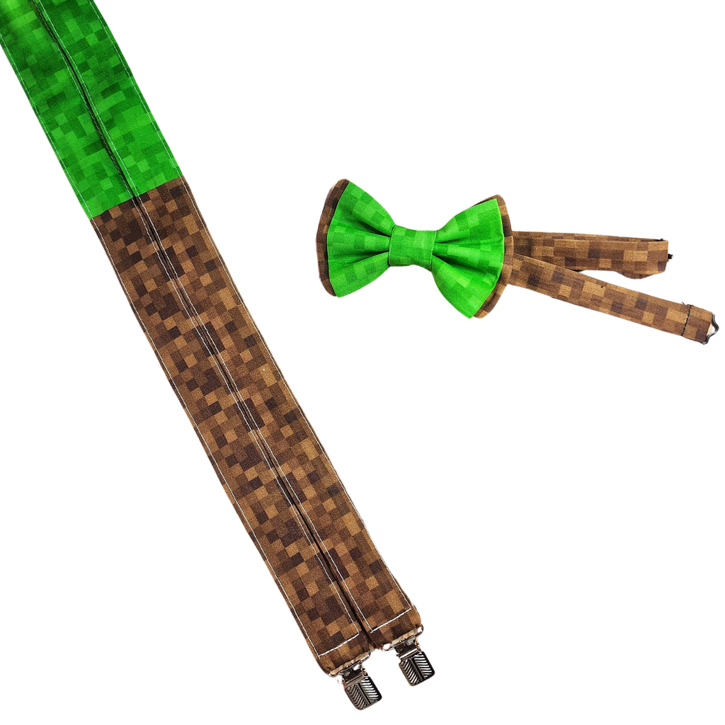 Minecraft Pixel Suspenders - Dapper Xpressions