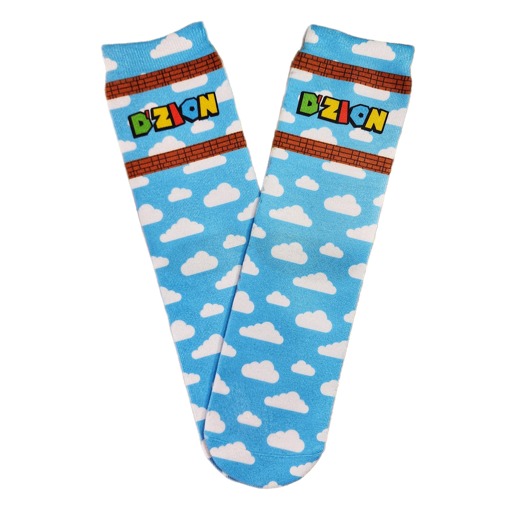 Personalized Mario Font Socks - Add name to notes section at checkout! - Dapper Xpressions