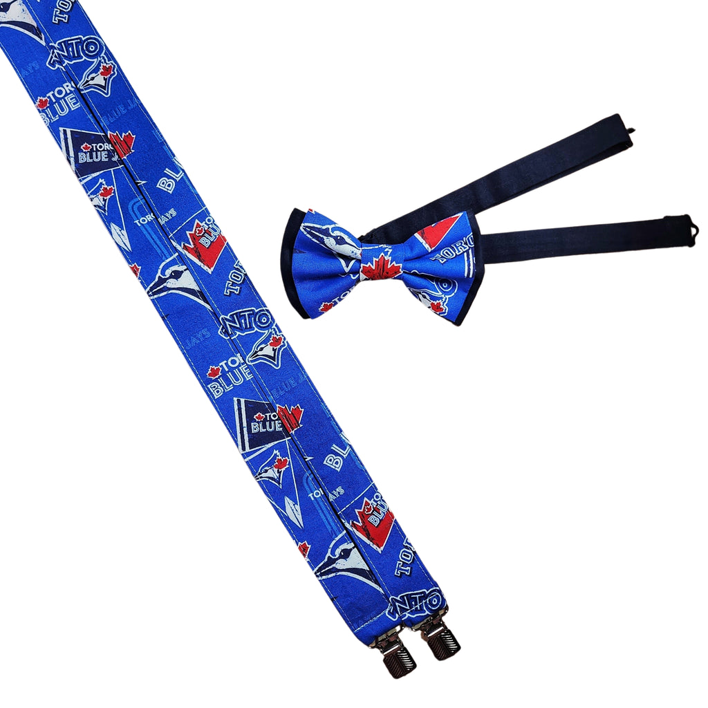 Toronto Blue Jays Suspenders - Dapper Xpressions