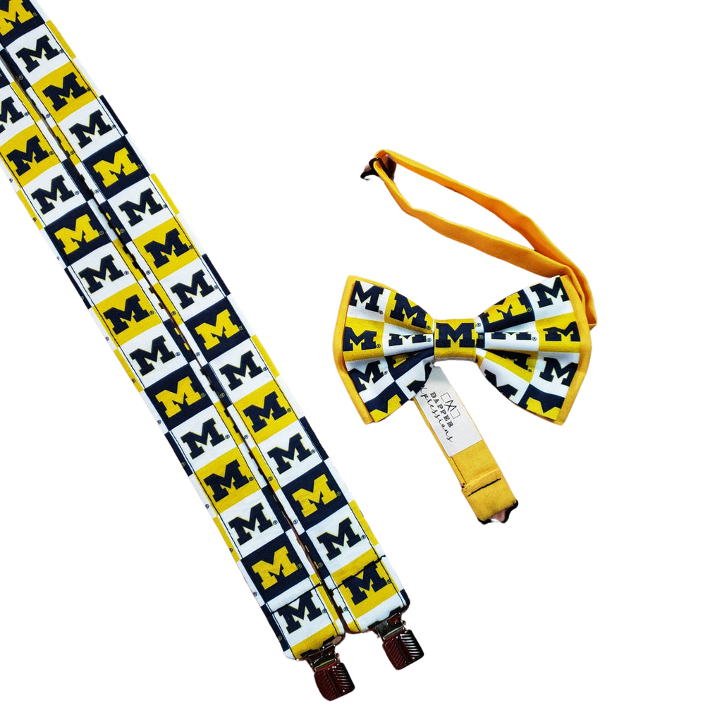 University of Michigan Suspenders - Dapper Xpressions