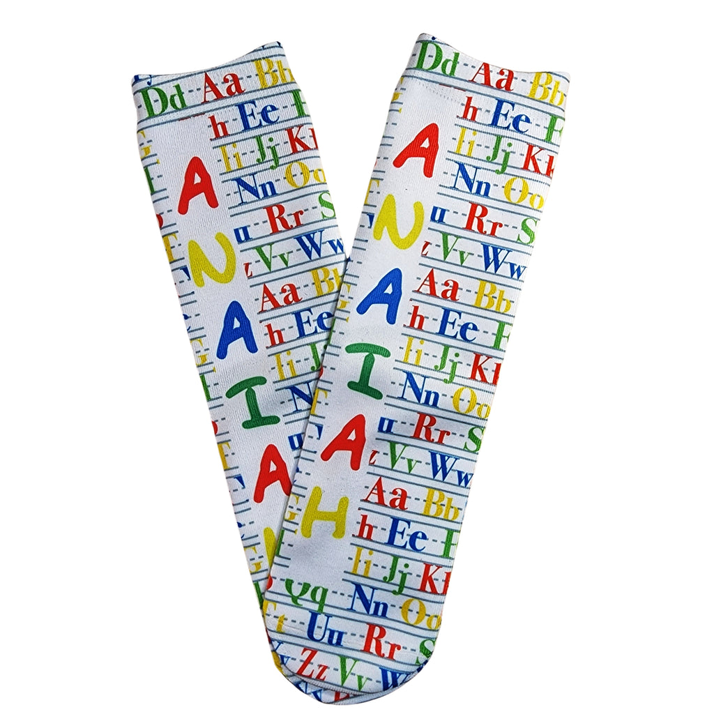 Alphabet Letters Socks - Dapper Xpressions