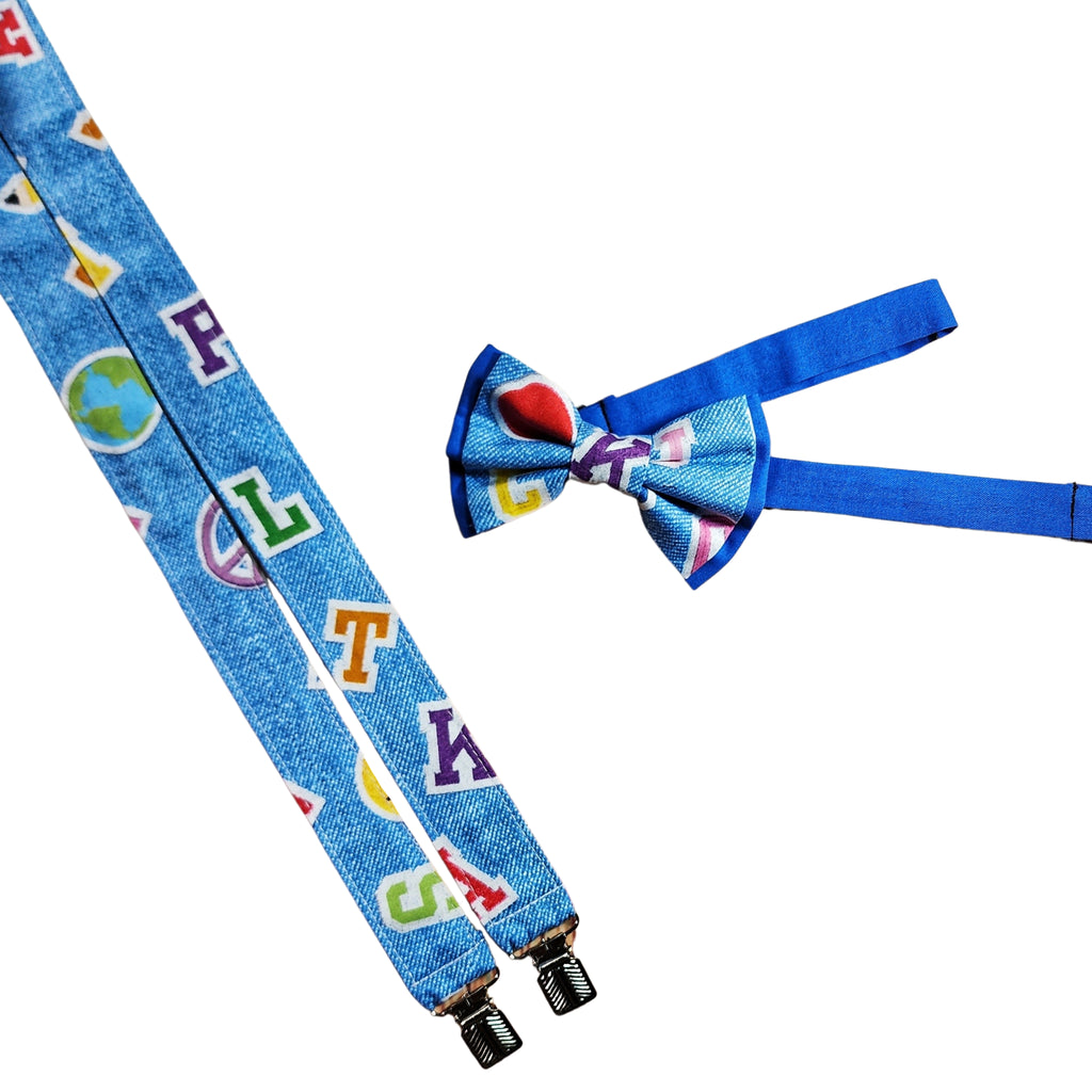 Alphabet Suspenders & Bows - Dapper Xpressions