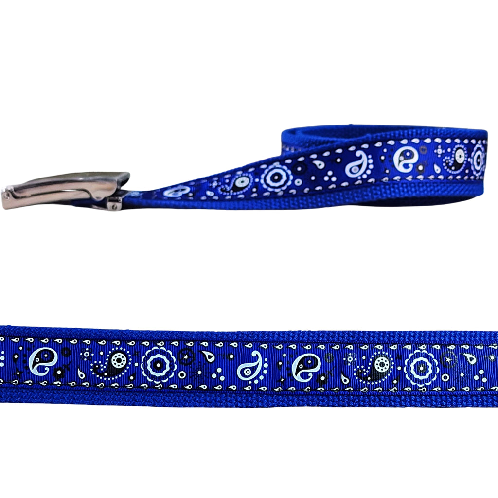 Royal Blue Paisley Belt - Dapper Xpressions