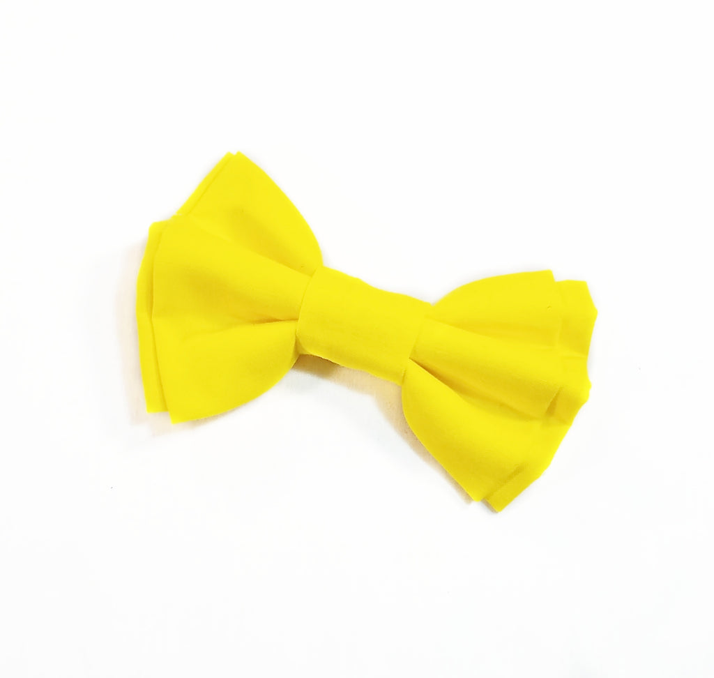 Yellow Suspenders With Optional Bow Tie (or Hairbow) - Dapper Xpressions