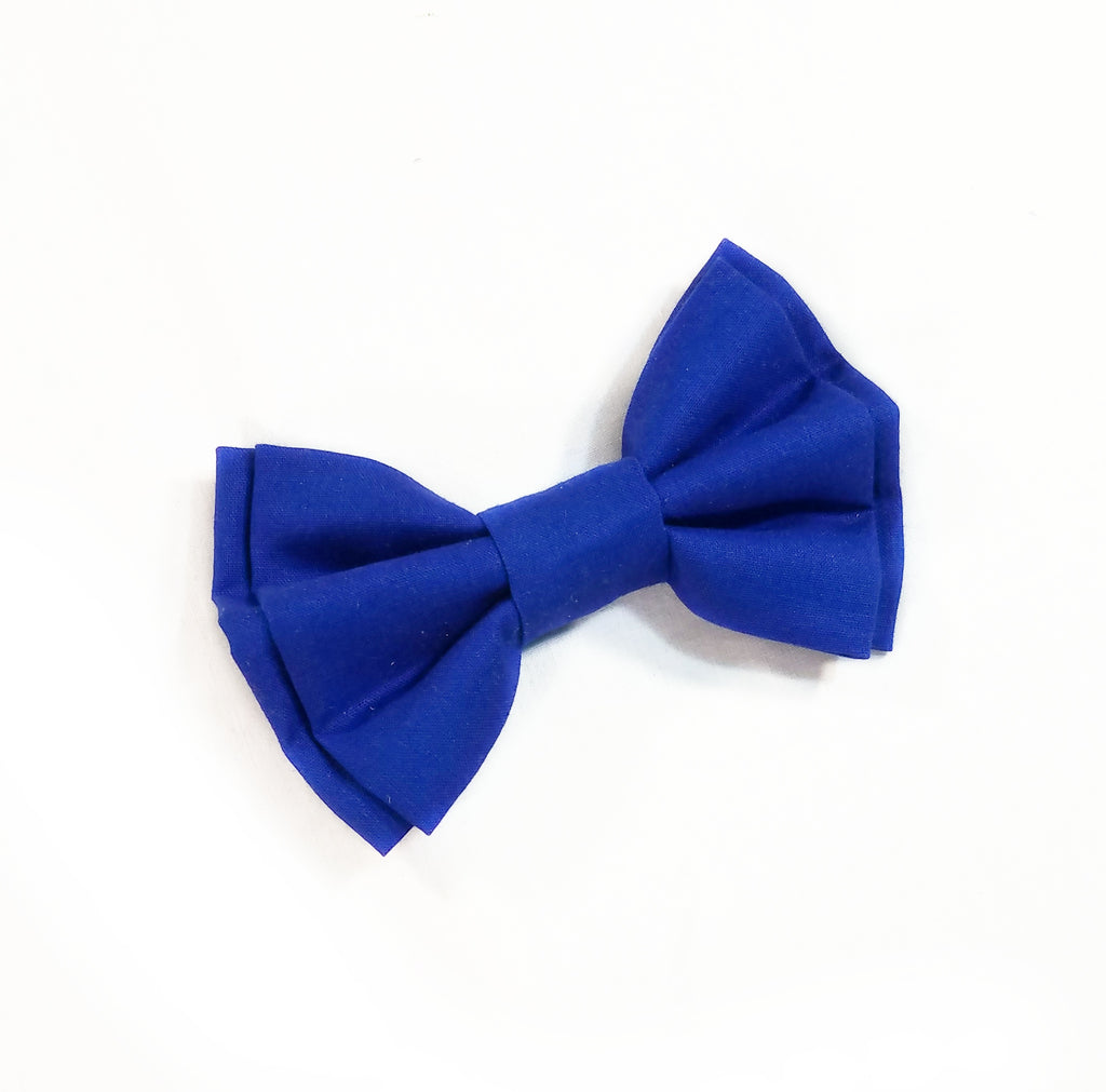 Blue Suspenders With Optional Bow Tie (or Hairbow) - Dapper Xpressions