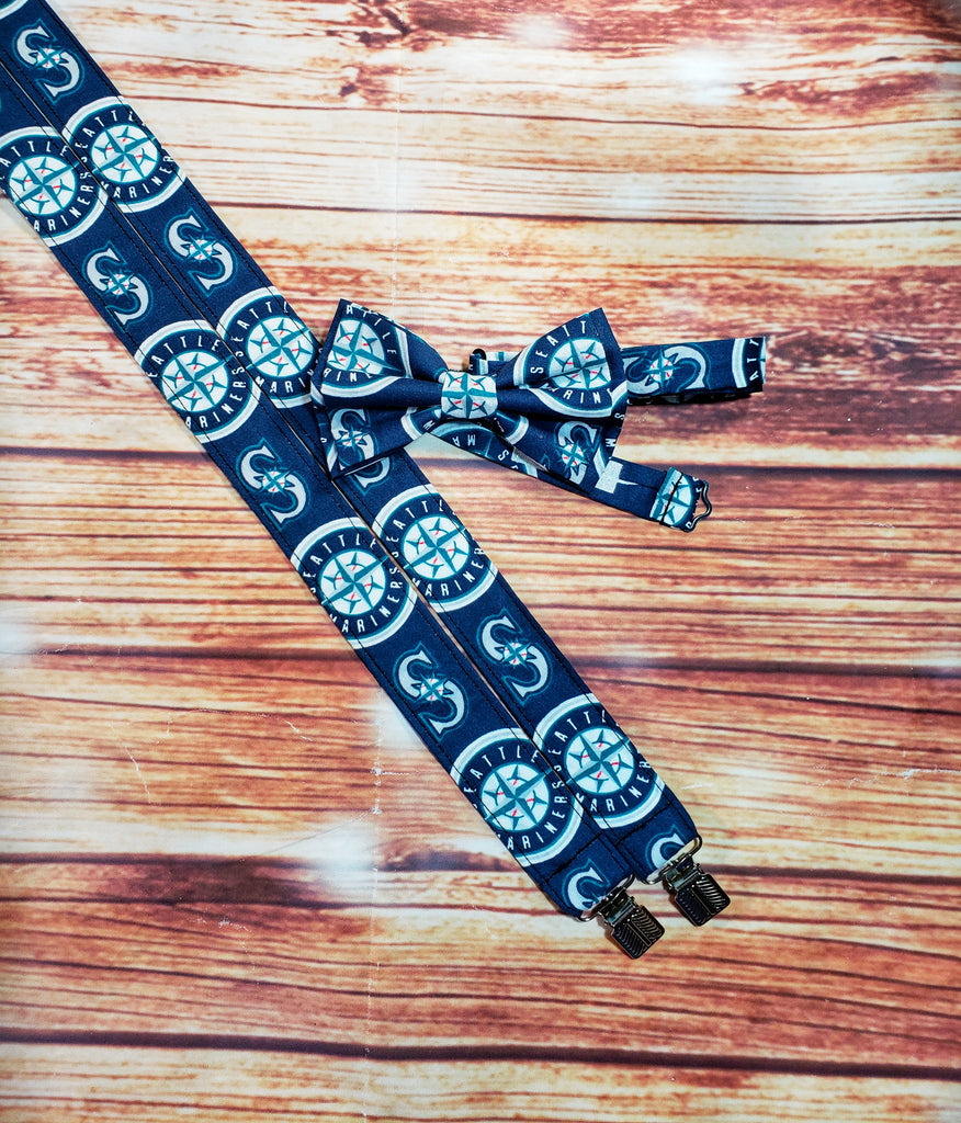 Seattle Mariners Suspenders - Dapper Xpressions