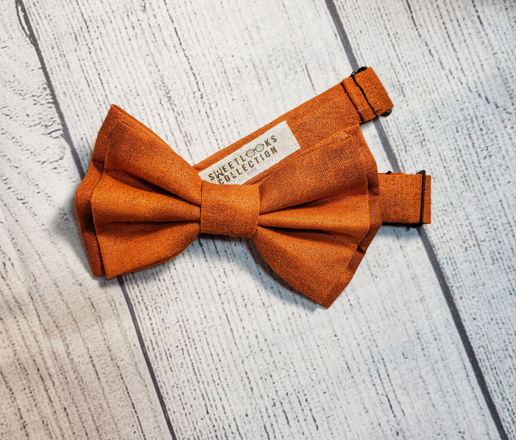 Autumn Burnt Orange Skinny Suspenders - Dapper Xpressions