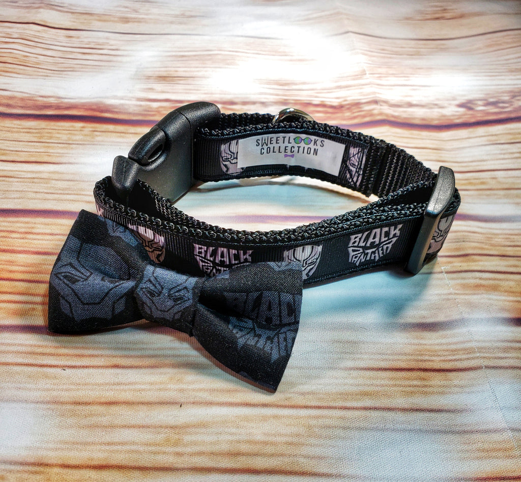 Black Panther One Inch Wide Collar - Dapper Xpressions