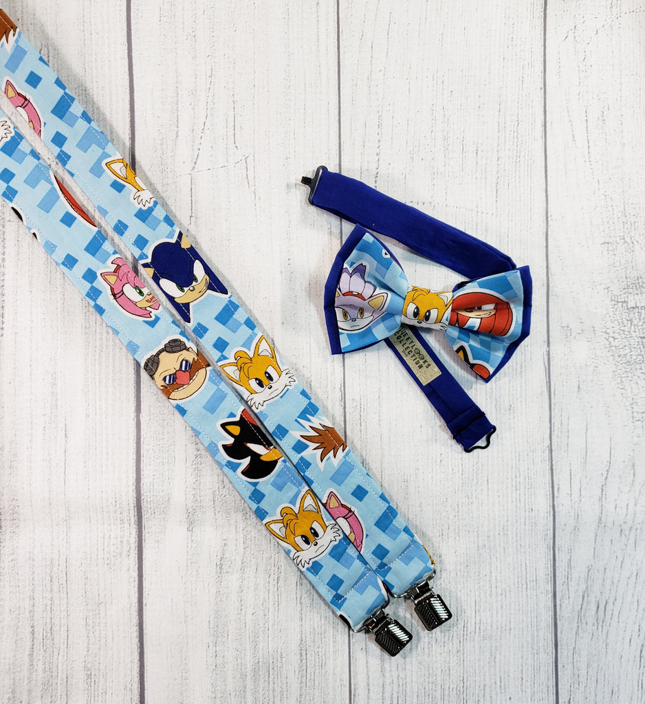 Sonic the Hedgehog Suspenders - Dapper Xpressions