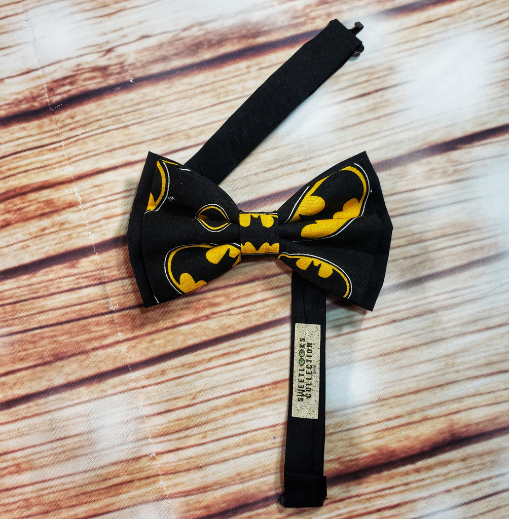 Batman Suspenders and Bow Tie (or Hair Bow) - Dapper Xpressions
