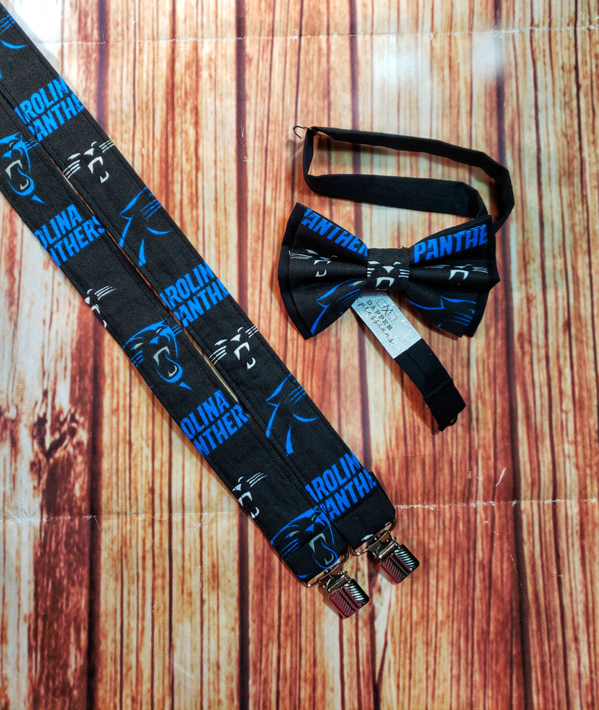 Carolina Panthers Suspenders - Dapper Xpressions