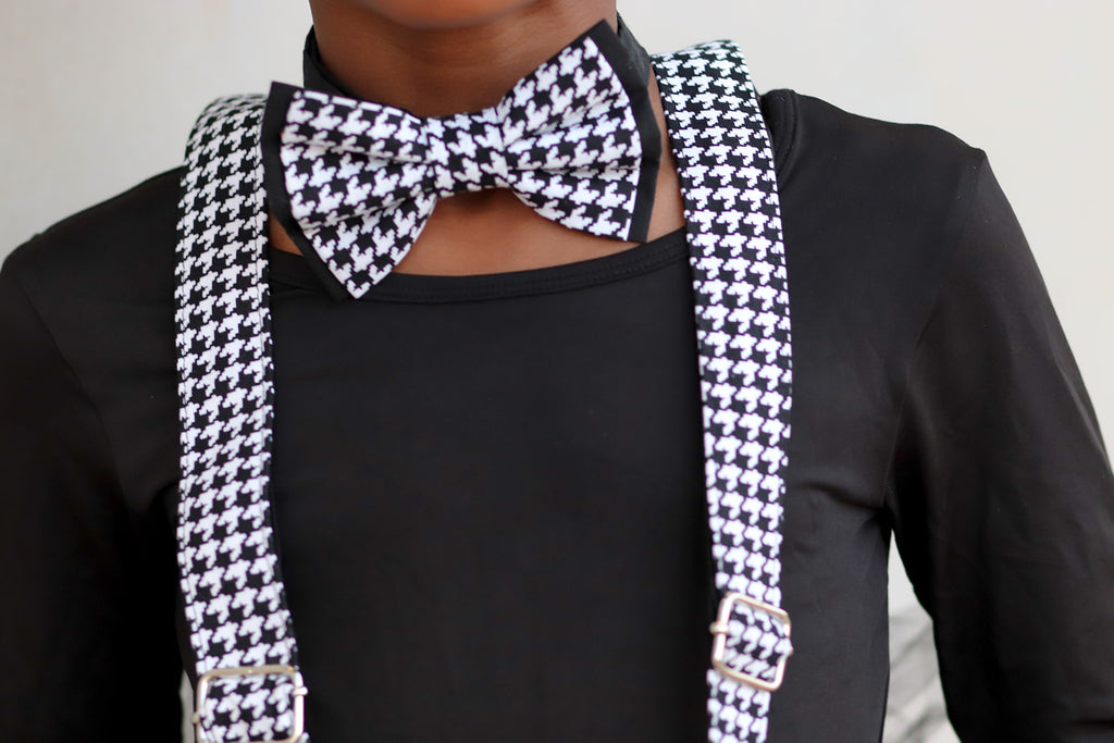 Houndstooth Suspenders - Dapper Xpressions