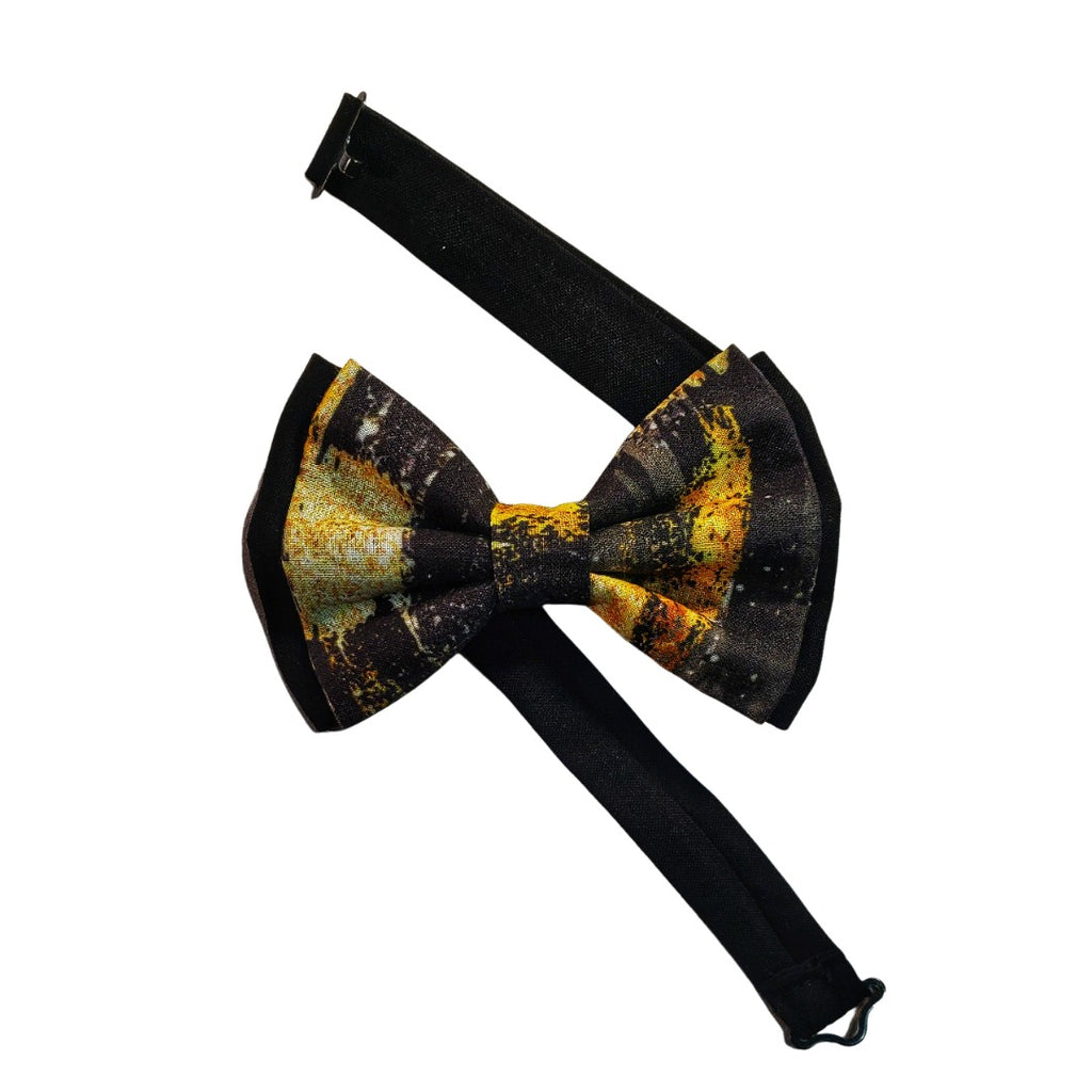 Black & Gold Brushstrokes Suspenders - Dapper Xpressions