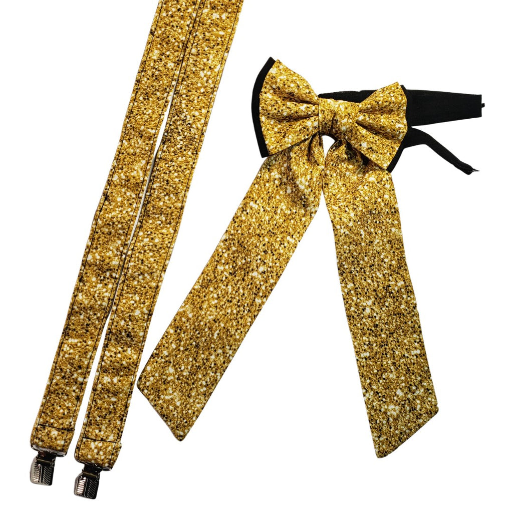 Glitter Gold Adjustable SweeTie - Dapper Xpressions