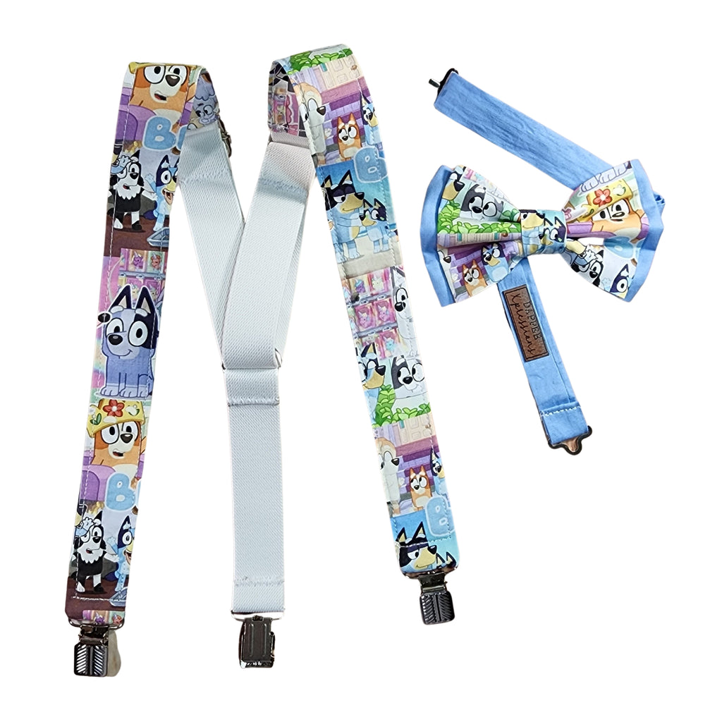 Bluey Suspenders - Dapper Xpressions