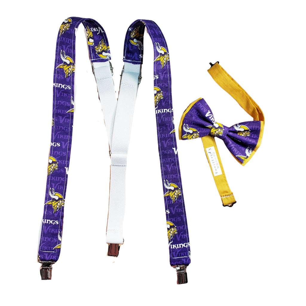 Minnesota Vikings Suspenders - Dapper Xpressions