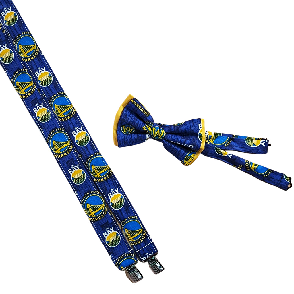 Golden State Warriors Suspenders (Blue) - Dapper Xpressions
