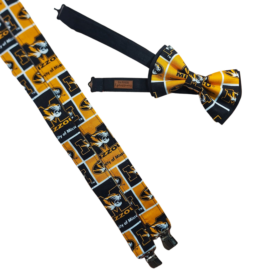 University of Missouri Suspenders - Dapper Xpressions