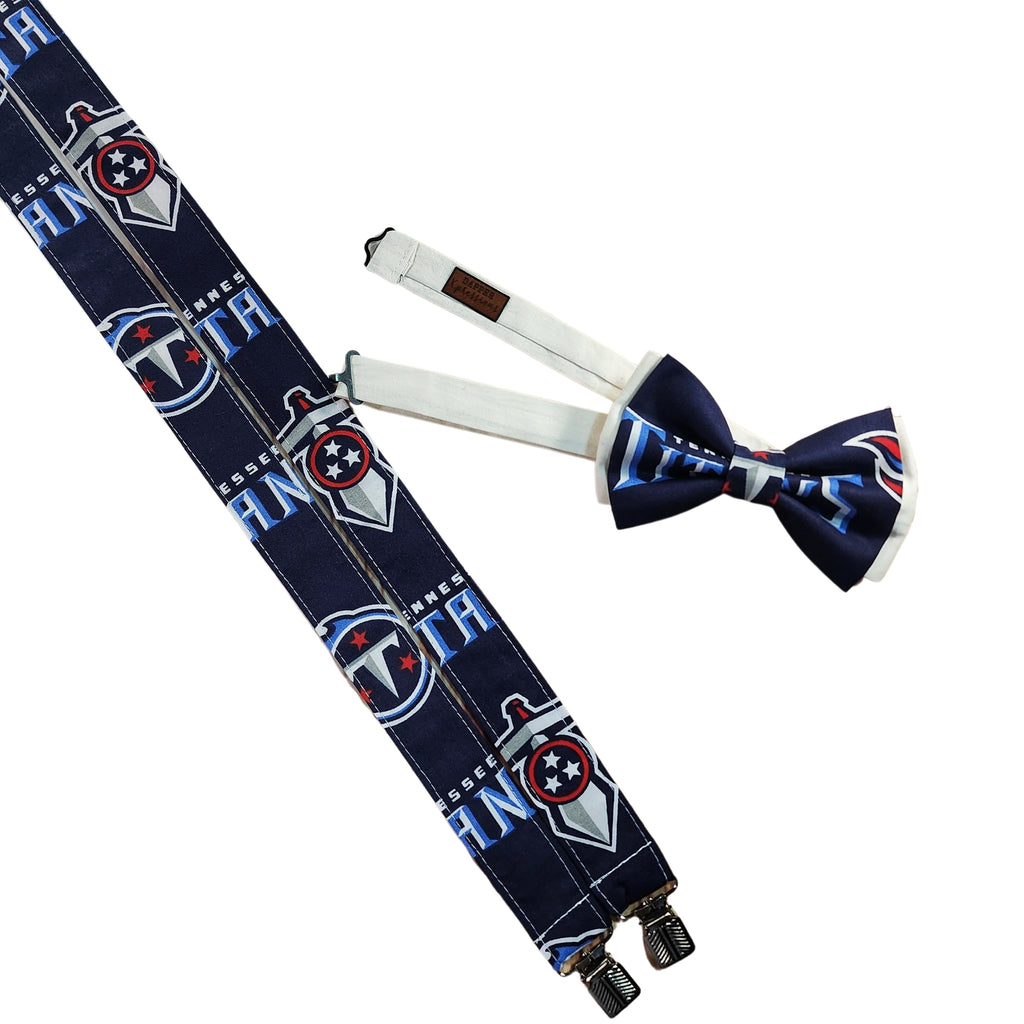 Tennessee Titans Suspenders - Dapper Xpressions