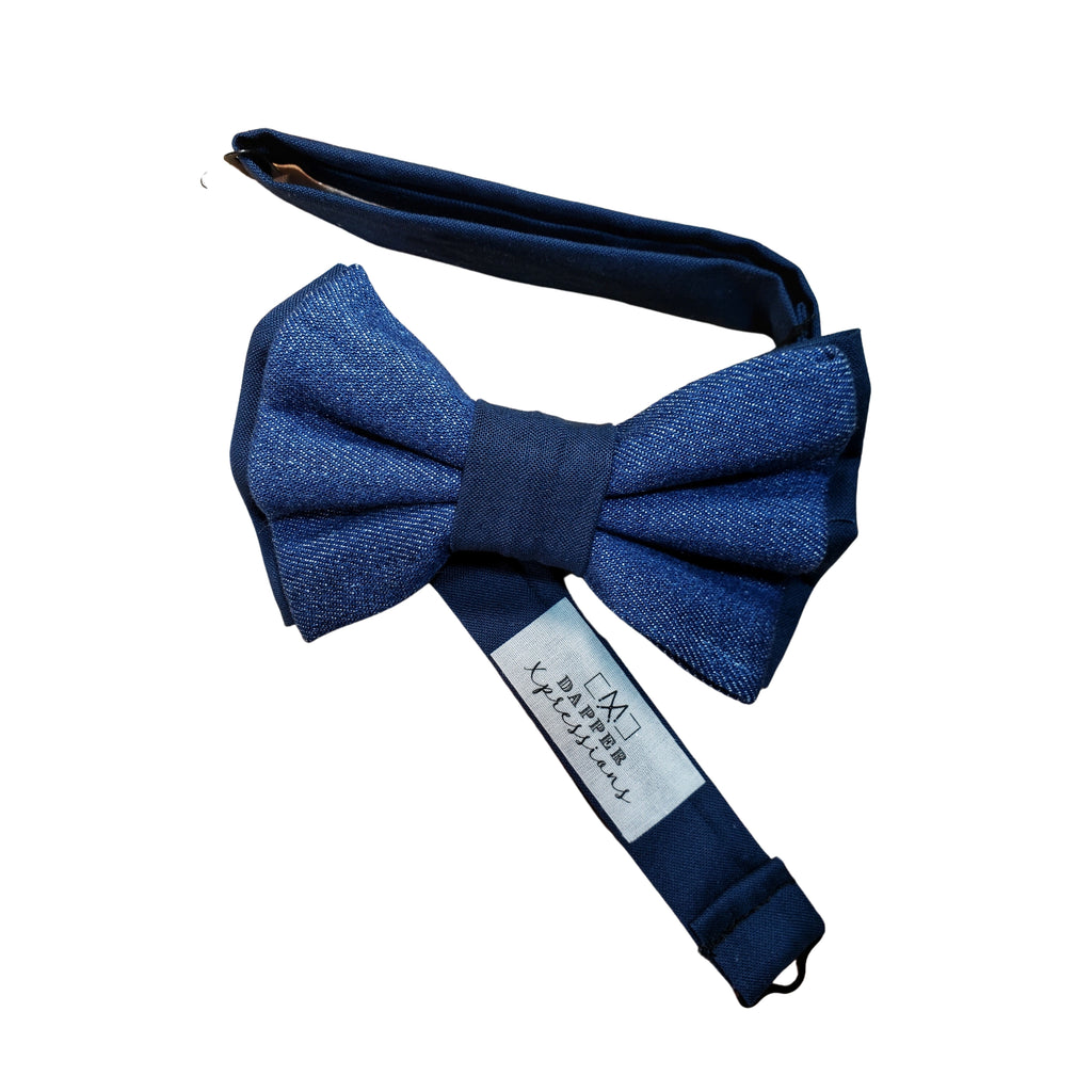 Dark Blue Denim Suspenders - Dapper Xpressions