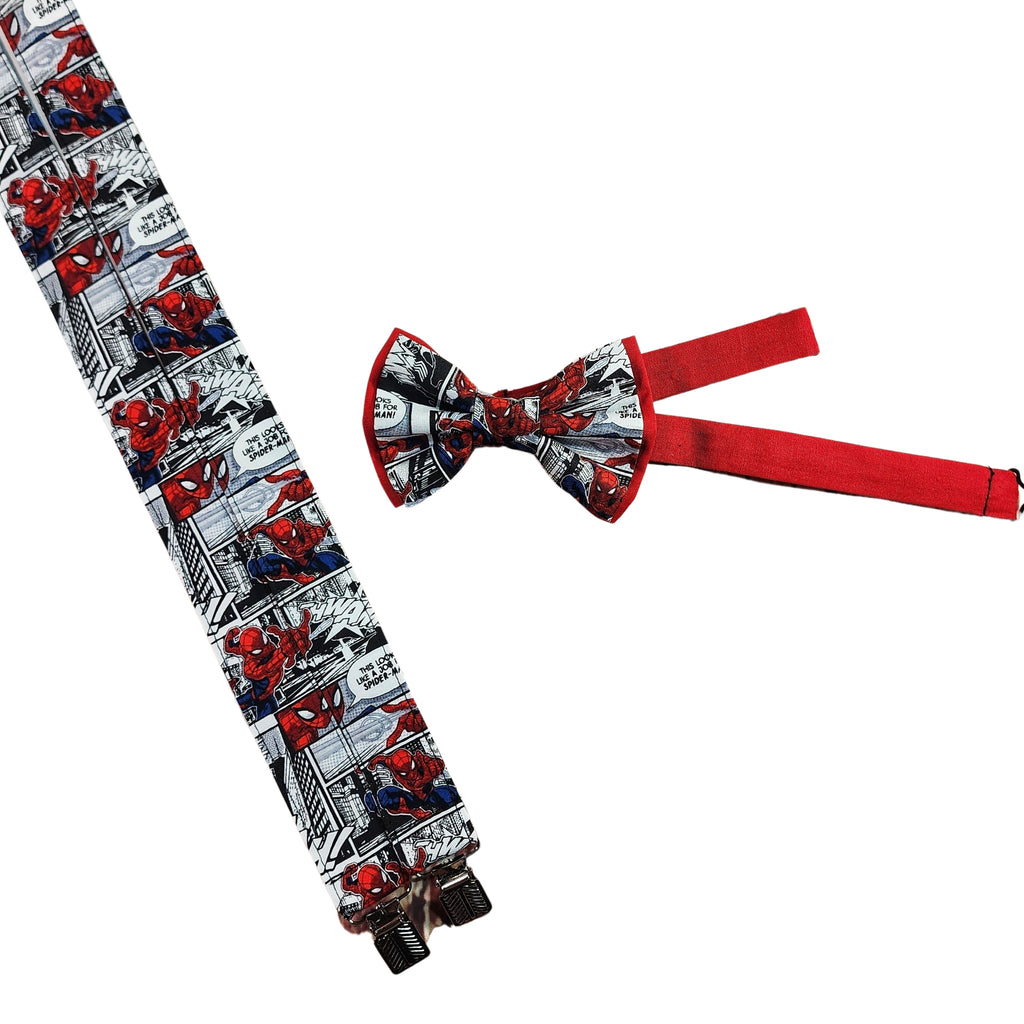 Spider-Man Comic Suspenders - Dapper Xpressions