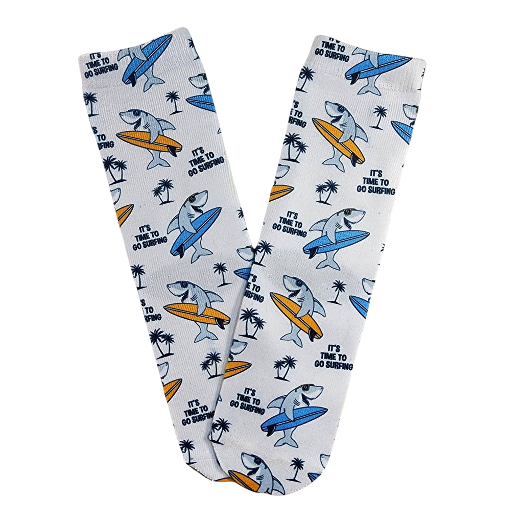 Time To Go Surfing Socks - Dapper Xpressions