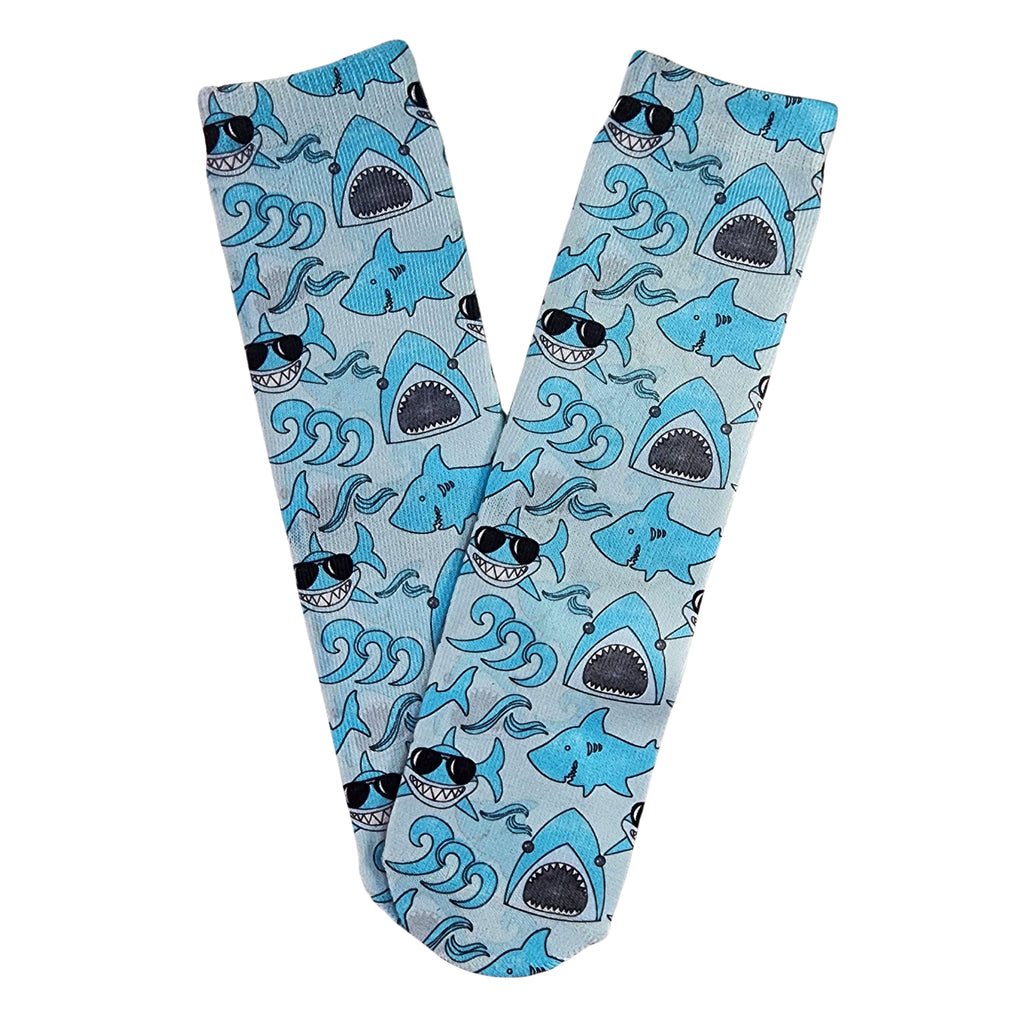 Blue Shark Socks - Dapper Xpressions