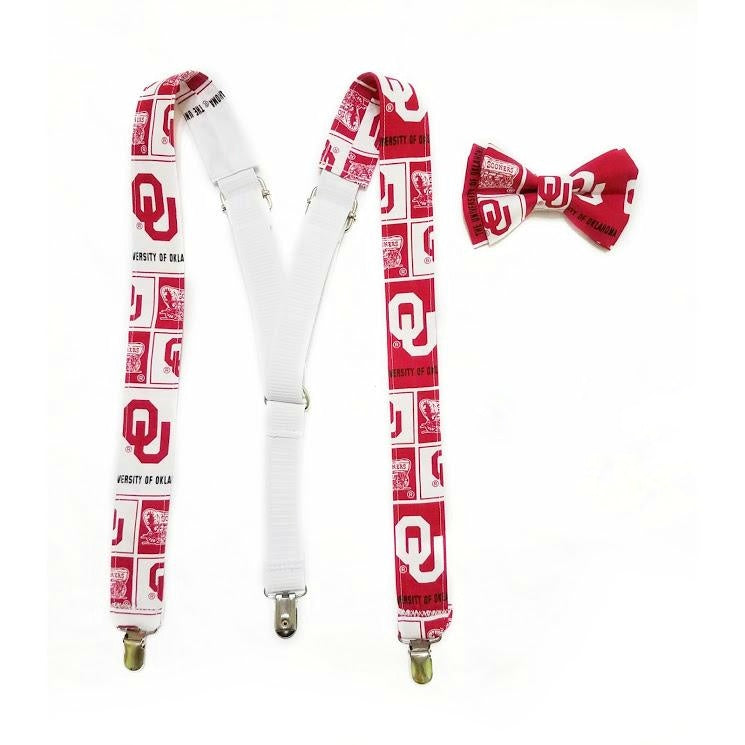 University of Oklahoma Suspenders - Dapper Xpressions