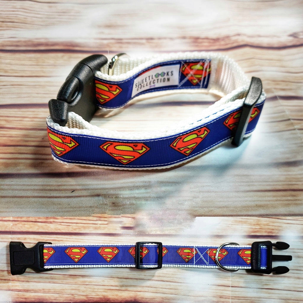Superman One Inch Wide Collar - Dapper Xpressions