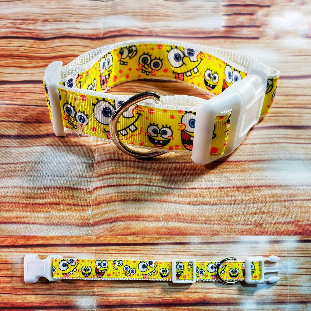 Spongebob One Inch Wide Dog Collar - Dapper Xpressions