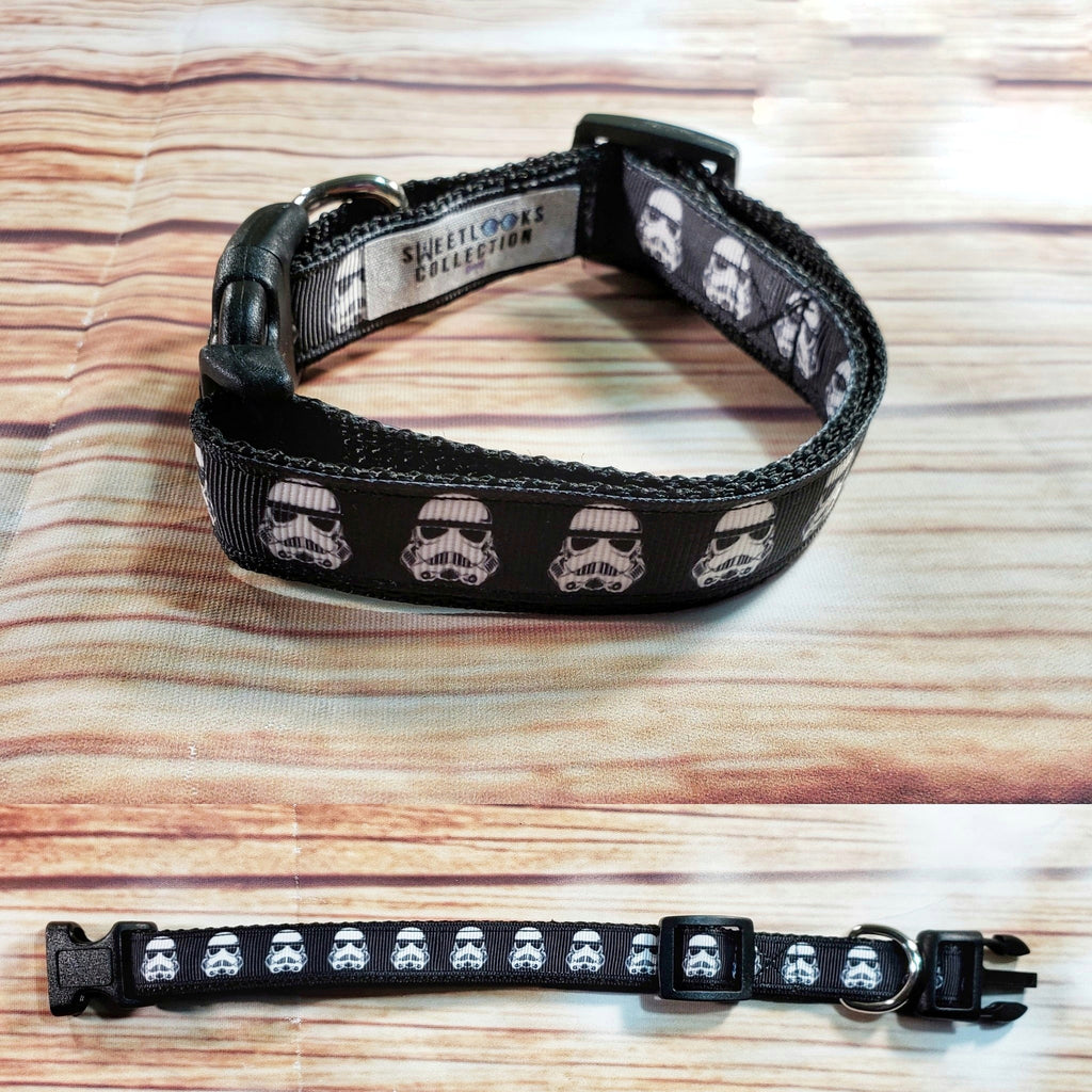 Storm Troopers 3/4 Inch Wide Dog Collar - Dapper Xpressions