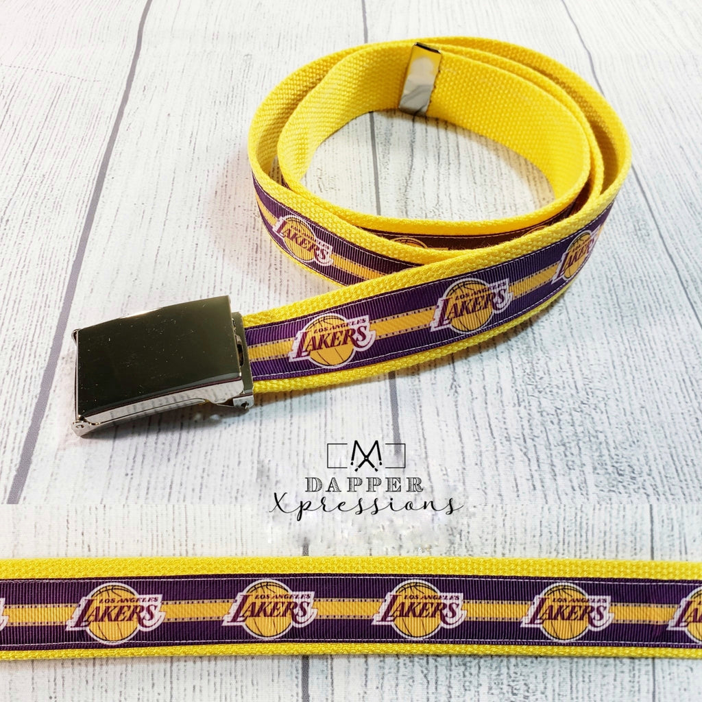 LA Lakers Belt, Purple - Dapper Xpressions