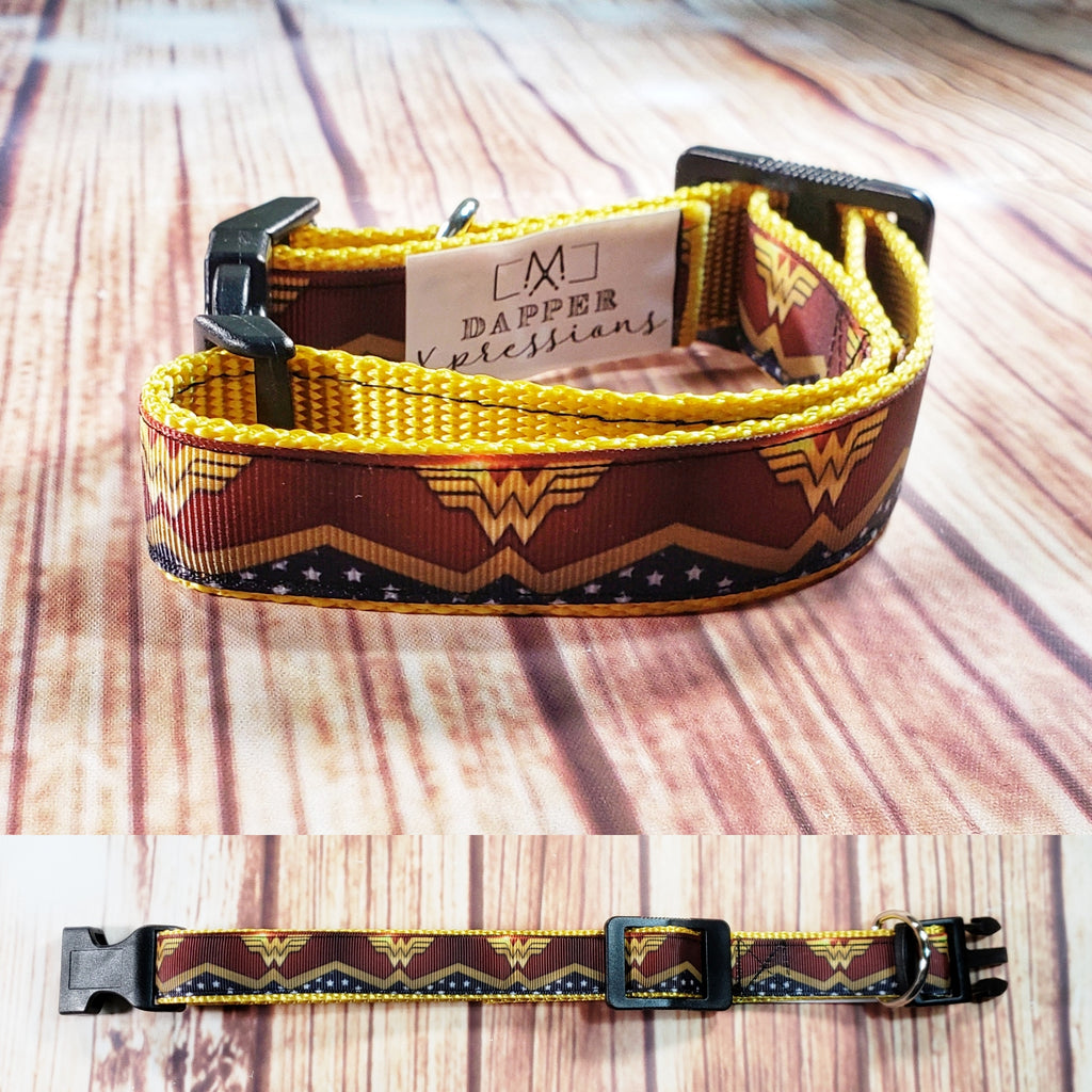 Wonder Woman One Inch Wide Collar - Dapper Xpressions