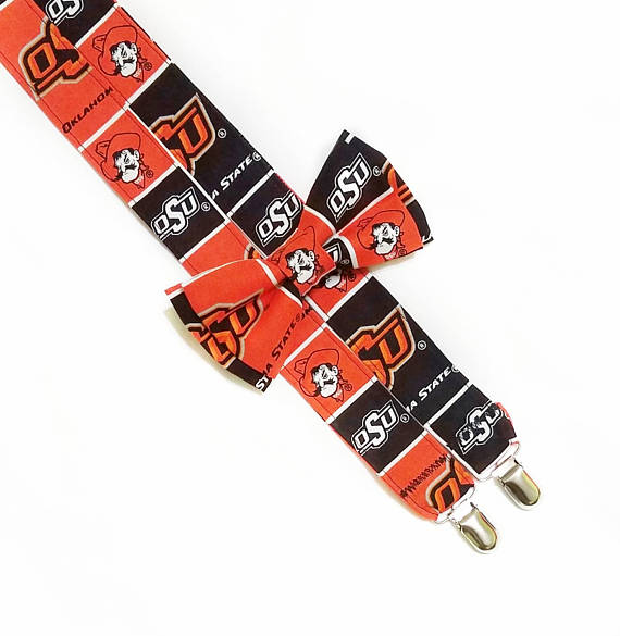 Oklahoma State University Suspenders - Dapper Xpressions